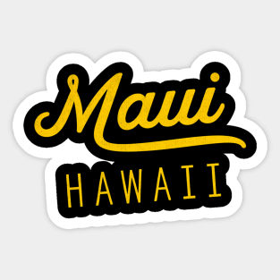 Maui Yellow Hawaii Aloha Sticker